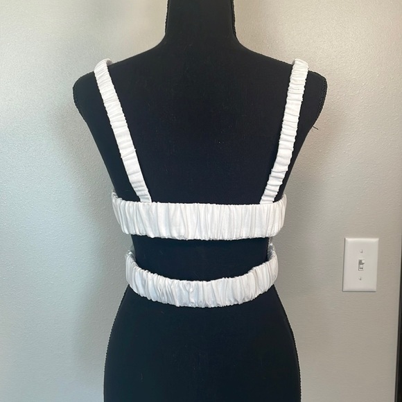 Cropped wrap open back tank top - Picture 2 of 2